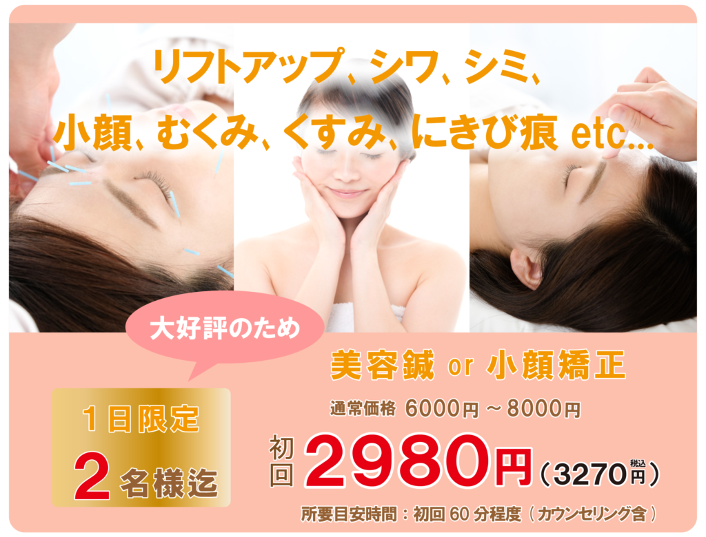 美容鍼3,270円